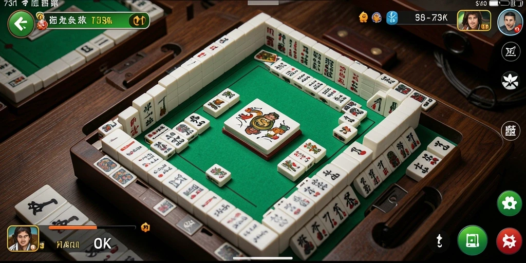 Screenshot 73K menampilkan gameplay Mahjong yang seru dan menantang.