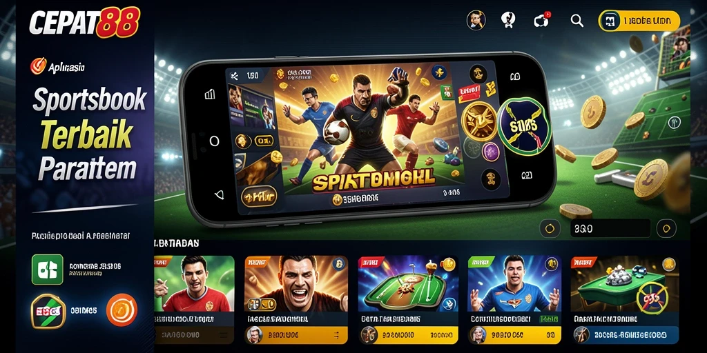 Screenshot utama CEPAT88 menampilkan antarmuka taruhan yang menarik.