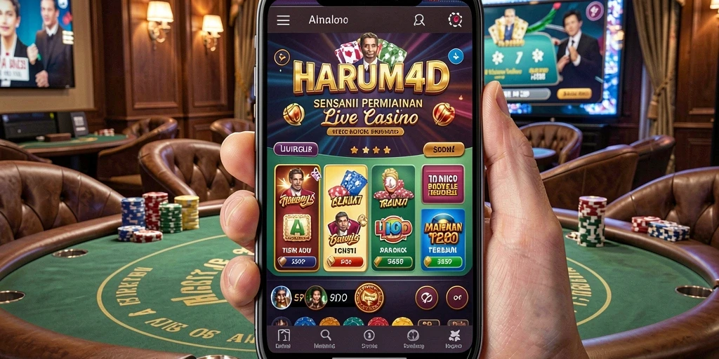 Gameplay Live Casino yang seru dan interaktif di HARUM4D.