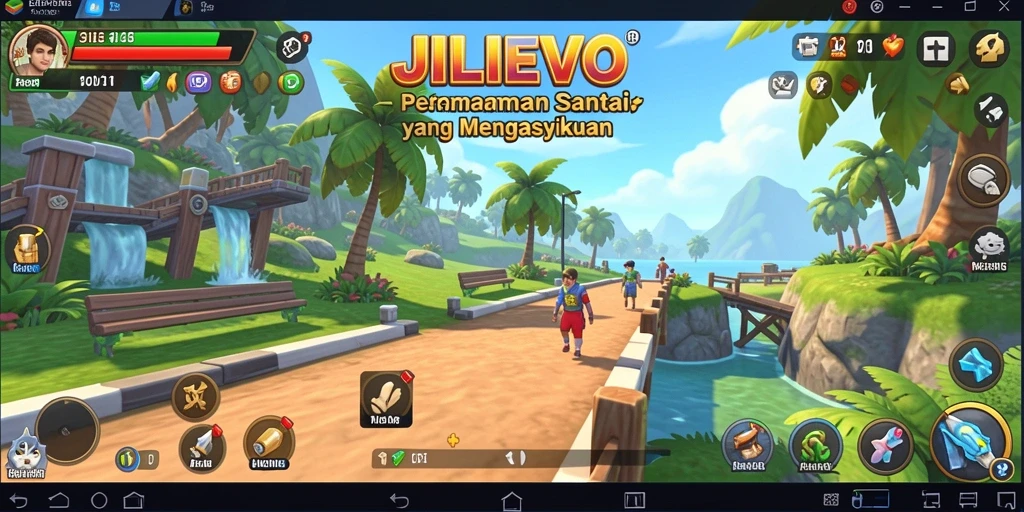 Tampilan gameplay menarik dari JILIEVO yang penuh warna.