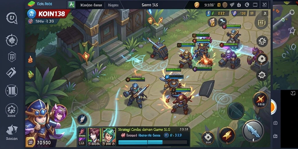 Tampilan gameplay KOIN138 dengan strategi mendalam dan pertempuran menegangkan.