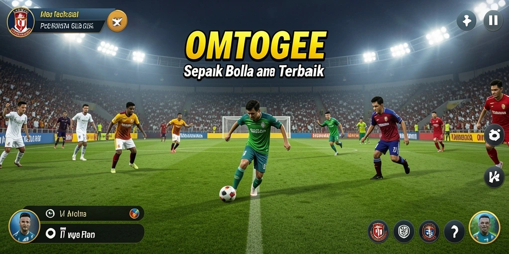 Screenshot gameplay OMTOGEL menunjukkan aksi seru di lapangan.