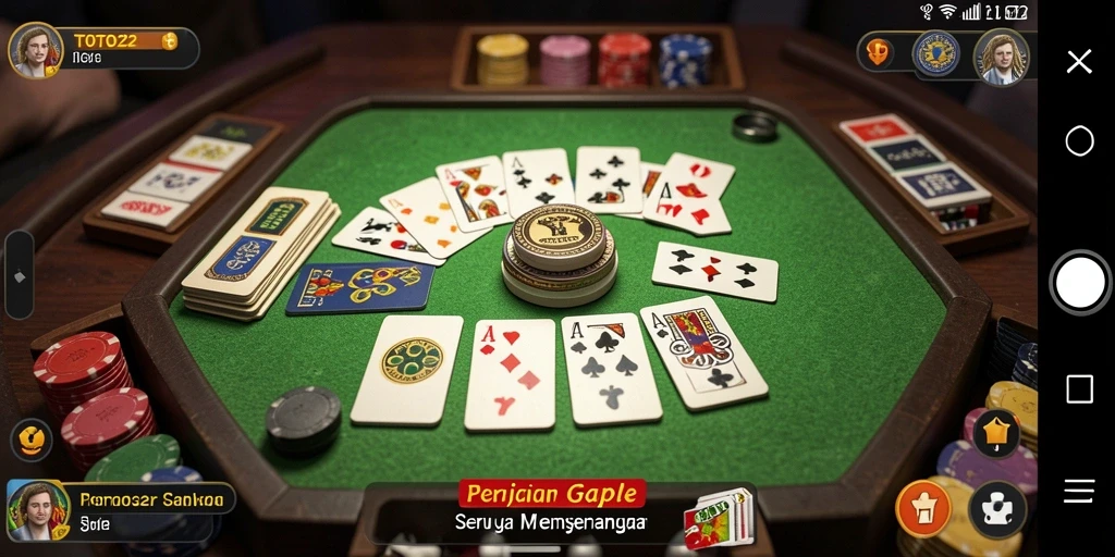 Tampilan menarik gameplay Gaple TOTO22 dengan berbagai fitur.
