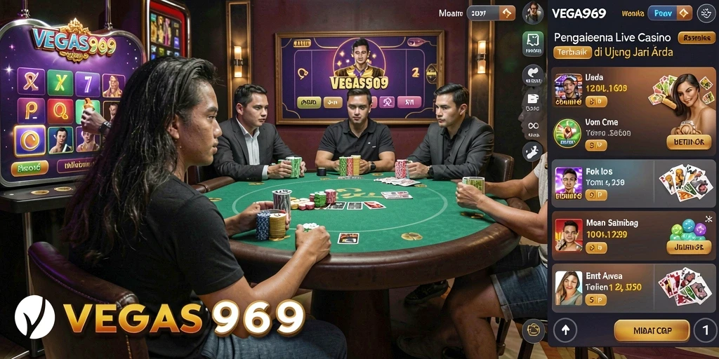 Tampilan gameplay nyata dan interaktif di VEGAS969 Live Casino.